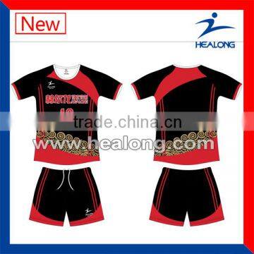 black team volleyball jersey factory