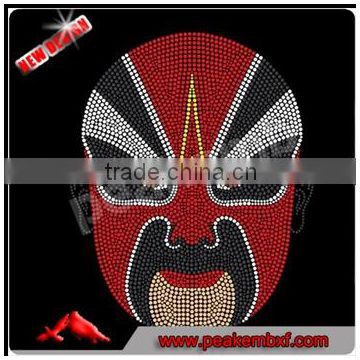 Non Hotfix RHinestones Mask Custom Rhinestone Transfer Iron on for Clothes