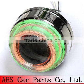 NEWEST!Integrated structure double angel eyes bi-xenon projector lens,all in one for headlight