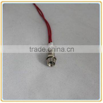 10mm panel mounting hole LED ac current indicator with wire