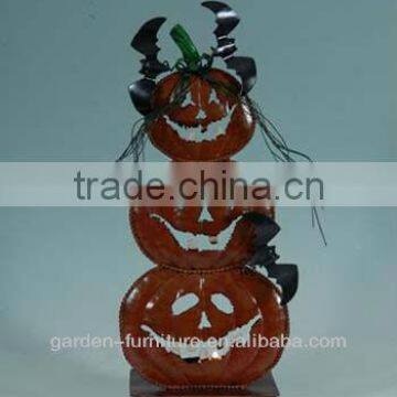 Pumpkin design wrought iron handicraft wholesale Halloween decoration ornament