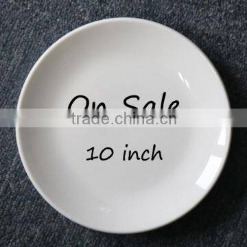 Wholesale 10 Inch Dessert Salad Pasta Side Dinner Service Porcelain Plate On Sale