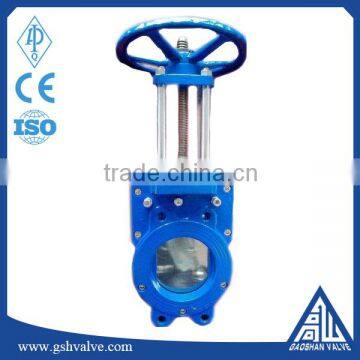 Ductile iron dn100/200 manual slurry knife gate valve