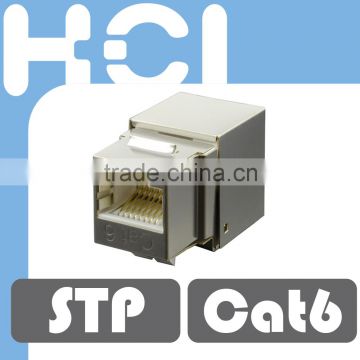 Network Solution Cat6 UL 90Degree Shielded STP Modular Keystone Jack