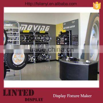 Car accessories retail shop high-grade tire display rack