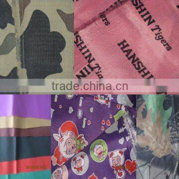 printing pattern taffeta fabrics