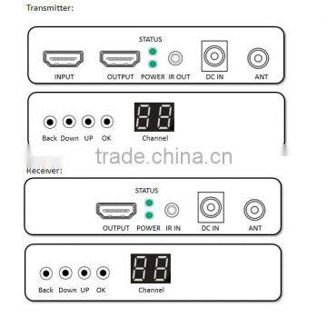 Full HD 1080P Wireless HDMI Video Audio Transmitter Receiver 2.4GHz/5GHz HDMI Extender With Loop Out & IR up to 50m/164ft photo-4