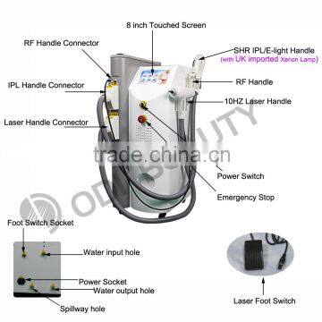 Hot Selling Multifunction Spa Machine 4 in 1 RF SHR Ipl Lazer OD-IRL10A photo-3