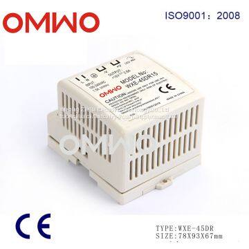 WXE-45DR15 45W 15V  Din Rail Power Supply