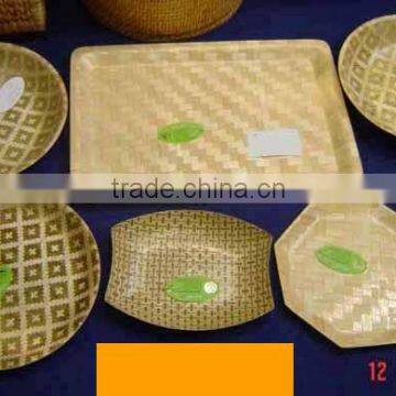 press bamboo trays in special shapes high quality bambooware