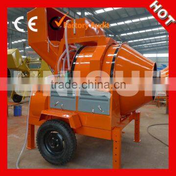 Mobile manual control diesel concrete mixer for sale JZR350 500