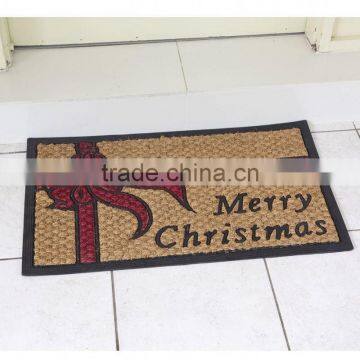 Seasons Greeting Santa Christmas Coir Mats