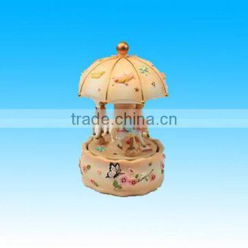 vintage bear resin carousel