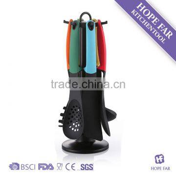 HF-217 7pcs New designed practical colorful nylon kitchen cooking utensils set