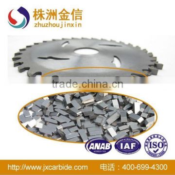 JX40 carbide saw blade teeth for cutting steel