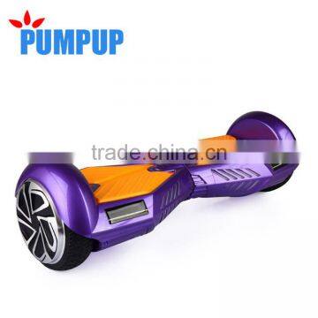 8 inch self balancing two wheeler electric scooter with LED, bluetooth