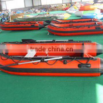 QingDao Airbeother Pvc Material Aluminium Floor High Speed Inflatable Fishing Boat photo-3