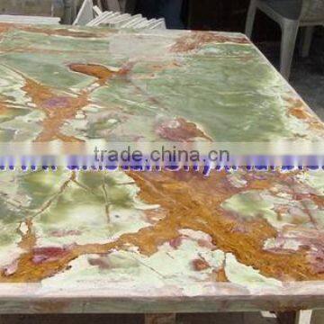Natural Color MULTI GREEN ONYX TABLE TOPS COLLECTION photo-6