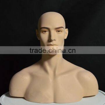 Adonis Mannequin Head Male Displaying Hats, wigs, scarves, and necklaces