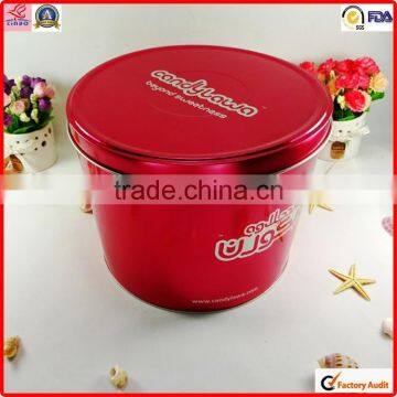Custom Design Glossy Metal Print Popcorn Tin Packing Cans photo-4