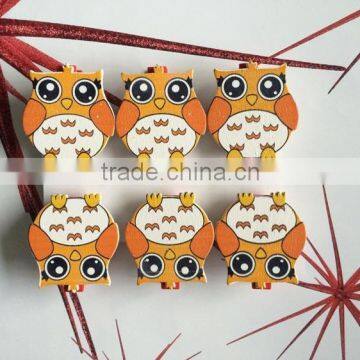 Wooden Decoration Wooden Pegs,decoration Clips Owls Pegs Gifts photo-2