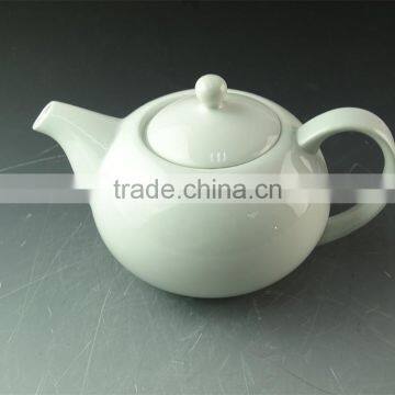 eco-friendly stocklot cheap white porcelain big capacity teapot