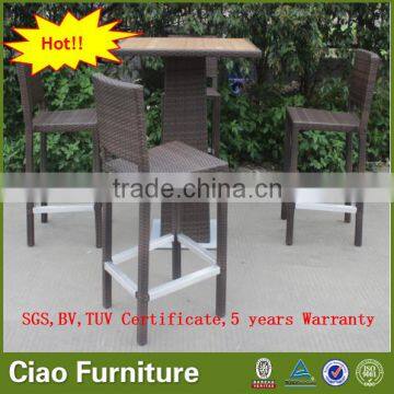 Outdoor Bar Furniture for Sale Leisure Bar Counter and Bar Stool Set photo-2