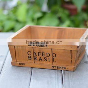 Best Seller Newest Designed Square Wooden Flower Pot photo-2