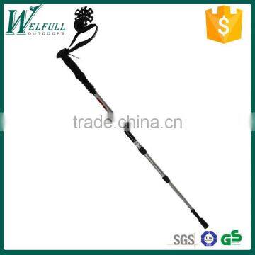 6061 Aluminum , long EVA handle, Trekking Pole, walking stick cane, quick internal lock SZ15501