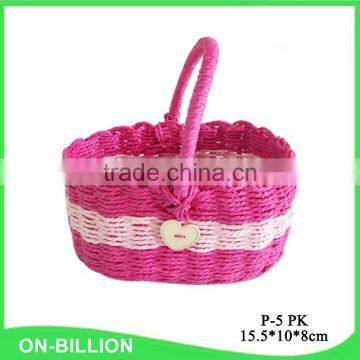 Cheap Wholesale Handmade Paper Rope Woven Easter Gift Basket photo-2