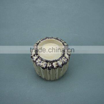 Wholesale Grey Ceramic Tealight Candle Holders Table Top Decoration photo-2