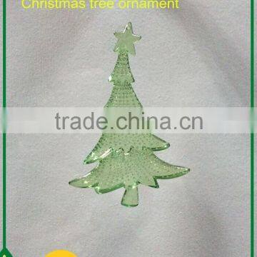 clear plastic acrylic hanging Christmas tree ornament