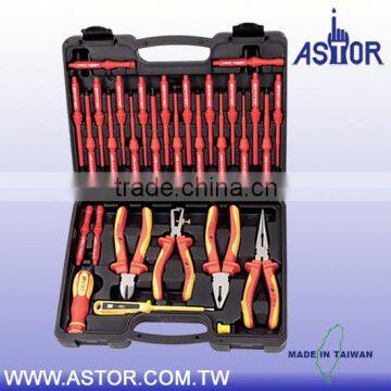 30 pcs VDE Insulated Interchangable Screwdriver and Plier Tool Set