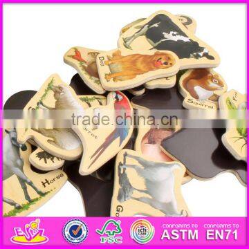 2016 New Design 23 Pieces Kids Educational Puzzle Wooden Magnetic Toys W14J003 photo-3