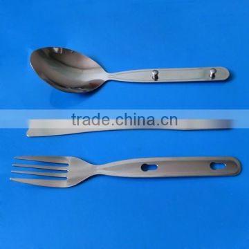 stainless steel 3 pieces travel cutlery set