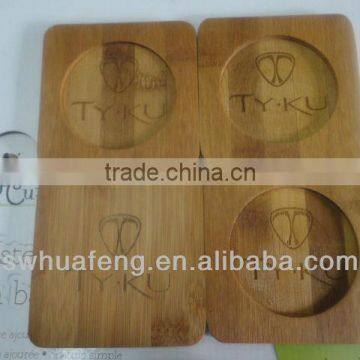 2016 Fashion bamboo cup coaster