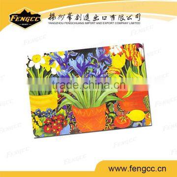 promotional kitchen plastic pp table mat placemat flower pattern
