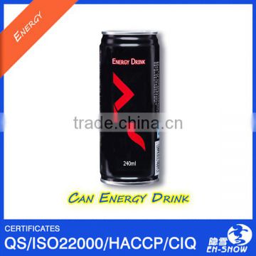 China Made 250mL Can Energy Drink with Private Label