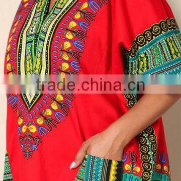 Plus Size Dashiki Vibrant Printed Dress Ladies Wstern Dress Designs 2016 HSD5609 photo-3