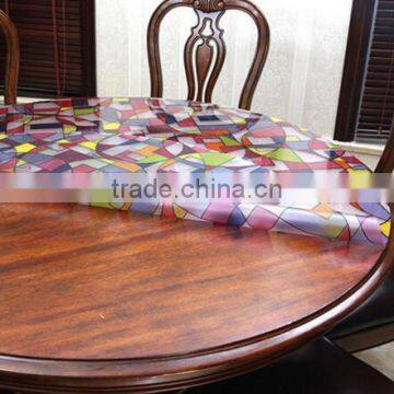 Roundtable Waterproof Cloth Table Mats Pvc Soft Glass Taiwan Arming Oil Anti-hot Round Plastic Tablecloths photo-5