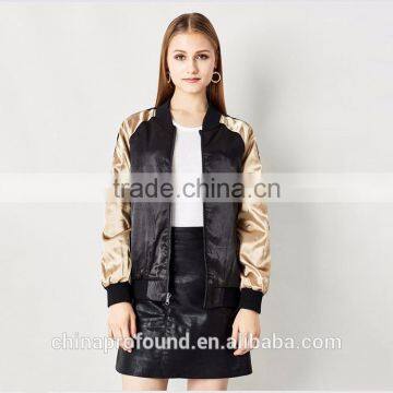 Womens Embroidered Jacket Wholesale Custom Bomber Jackets photo-3