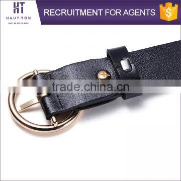 High Quality Ladies Luxury Genuine Split Cow Leather Belts Wholesale Custom Logo Women Alloy Pin Buckle Belt photo-5