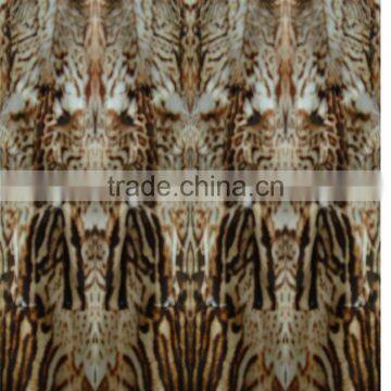 Leopard design stamped jacquard plush raschel blanket