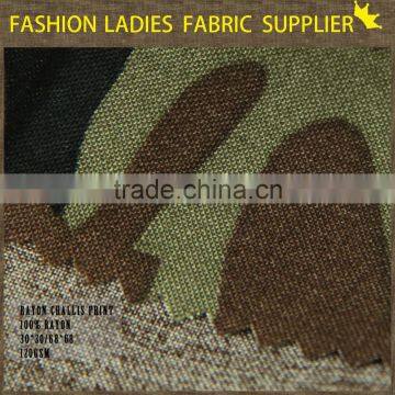 Fashion 100% Rayon Challis Print Fablic photo-4