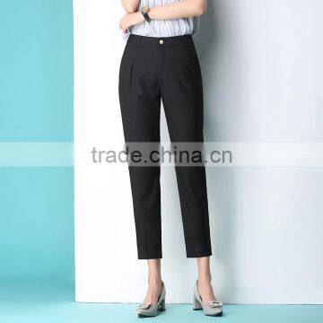 Haren Pants OL 2017 Spring Summer Radish Occupation High Waist Slim Jeans Casual Trousers Custom Made photo-5