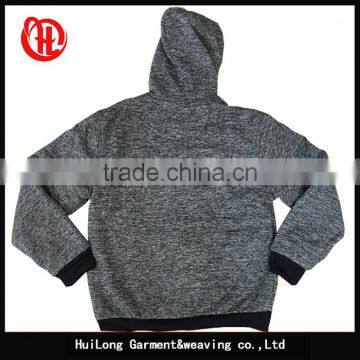 2017 New Design Fashion Polyester Men Grey Hoodie Jacket photo-4