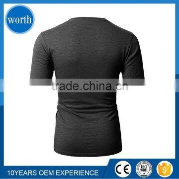 Shirt V-Neck Blank T-Shirt OEM Service Made in China photo-2