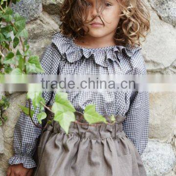 China Top Ten Selling Products 100 Little Model Girl Latest Design Ruffle Top photo-3