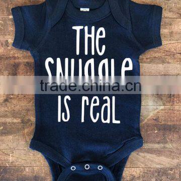 Wholesale Kids Clothing with Organic Cotton Printed Summer Baby boy romper