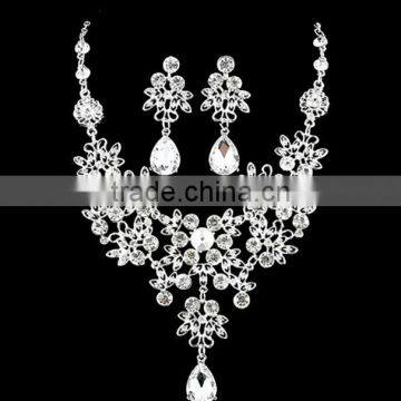 Zm34114a Fashion Women Jewelry Bridal Earrings Necklace Set